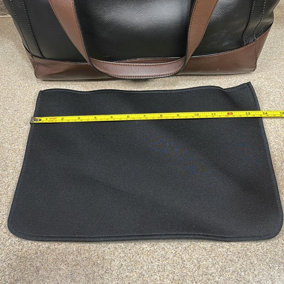 Wilson’s Leather onyx/brown PURSE 14” wide x 10” Tall. - Picture 14 of 16